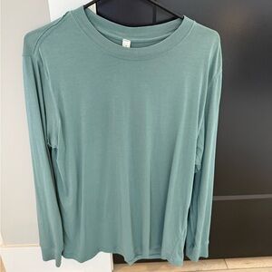 Lululemon All Yours Long Sleeve Shirt Tidewater Teal size 6 like new
